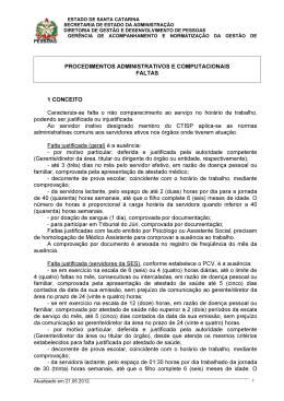 Faltas - Portal do Servidor