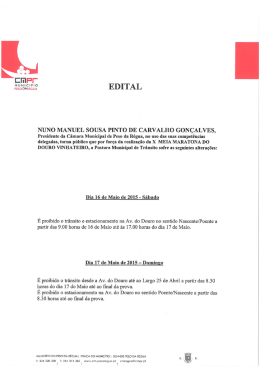 Postura Municipal de Trânsito - X MEIA MARATONA DO DOURO
