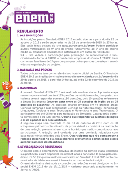 I I EI`IEI`I`I&Ecirc; - ENEM 2015