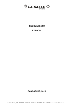 Regulamento La Salle Canoas 2015 Expocol sem