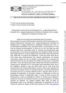 Edital de Convoca&ccedil;&atilde;o