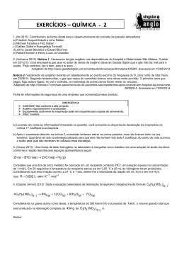 Qu&iacute;mica Lista 02