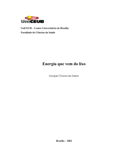 Energia que vem do lixo