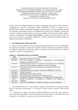 SECRETARIA DE ESTADO DA SAÚDE DO TOCANTINS