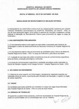 i“hospital regional do oeste associaçao hospitalar lenoir vargas