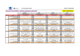 ESCALA DE VOLUNT&Aacute;RIOS - HOSPITAL REGIONAL DE S&Atilde;O JOS&Eacute;