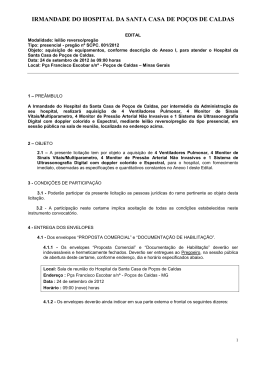 HOSPITAL REGIONAL DR - Santa Casa de Po&ccedil;os de Caldas