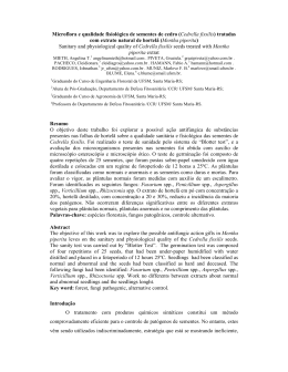 (Cedrella fissilis) tratadas com extrato natural de hortel&atilde;