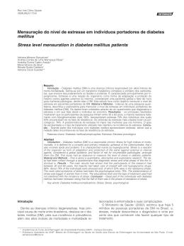 Mensuração do nível de estresse em indivíduos portadores