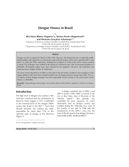 Dengue Viruses in Brazil - World Health Organization