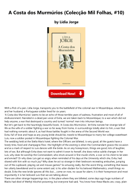 A Costa dos Murm&uacute;rios (Colec&ccedil;&atilde;o Mil Folhas, #10)