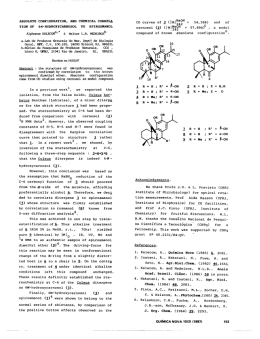 ABSOLUTE CONFIGURATION, AND CHEMICAL CORRELQ TION
