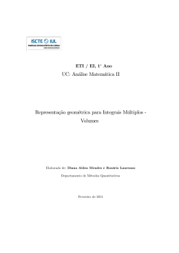 Superfícies para Volumes - iscte-iul