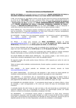 Vara &Uacute;nica da Comarca de Miguel&oacute;polis/SP