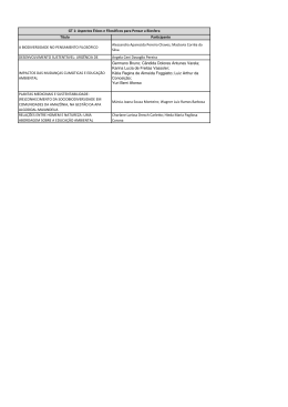 T&iacute;tulo Participante A BIODIVERSIDADE NO