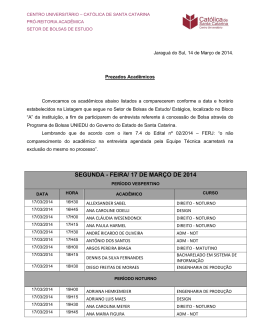 segunda - feira/ 17 de mar&ccedil;o de 2014