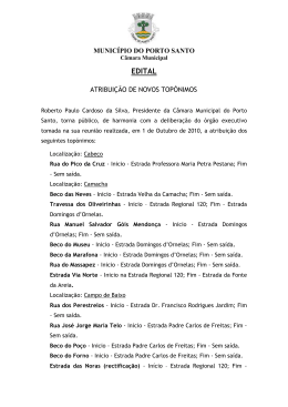EDITAL - Porto Santo