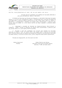 ESTADO DO PAR&Aacute; PREFEITURA MUNICIPAL DE