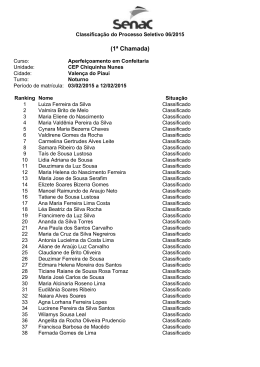 Resultado de Classifica&ccedil;&atilde;o