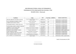 UNIVERSIDADE FEDERAL RURAL DE PERNAMBUCO