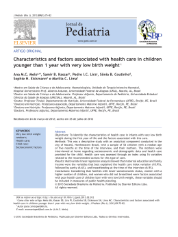 Characteristics and factors associated with health care in children