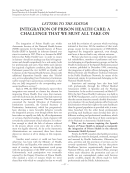 integration of prison health care