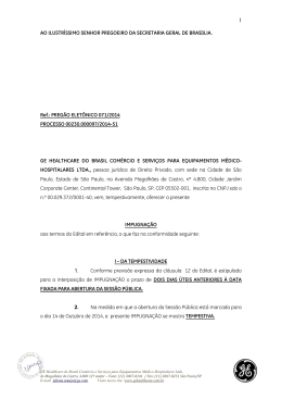 AO ILUSTR&Iacute;SSIMO SENHOR PREGOEIRO DA SECRETARIA