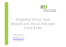 Perspectives the brazilian healthcare industry