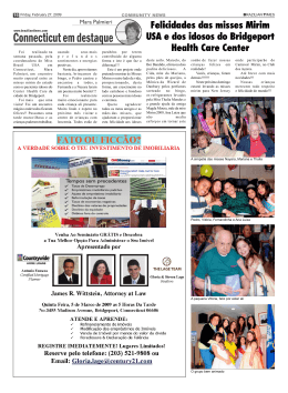 Felicidades das misses Mirim USA e dos idosos do Bridgeport