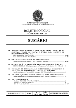 Retifica&ccedil;&atilde;o - Universidade Federal de Pernambuco