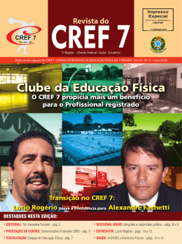 CREF 7 - Revista 3.indd - CREF 7ª Região