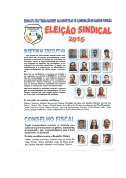 Eleição Sindical 2015 - Sindicato dos Trabalhadores nas Industrias