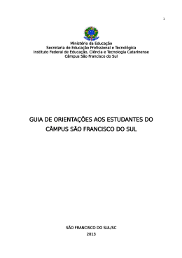 Orientações Didáticas - Instituto Federal Catarinense