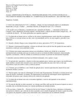 Director do Hospital Geral de Santo Ant&oacute;nio N&uacute;mero: 43/ A/99