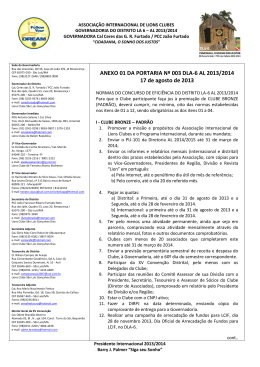 ANEXO 01 DA PORTARIA N&ordm; 003 DLA-6 AL