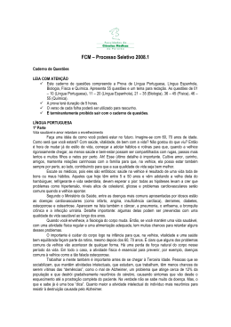 Prova 2008.1 - língua: Espanhol - Faculdade de Ciências Médicas