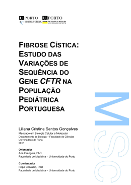 Fibrose C&iacute;stica: Estudo das Varia&ccedil;&otilde;es de Sequ&ecirc;ncia do gene CFTR
