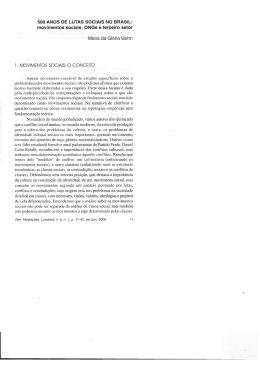 500 ANOS DE LUTAS SOCIAIS NO BRASIL: movimentos