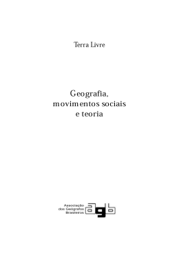 Geografia, movimentos sociais e teoria