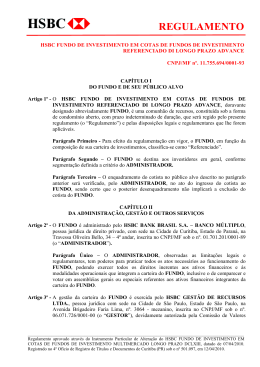 FUNDO DE INVESTIMENTO EM COTAS DE FUNDOS DE