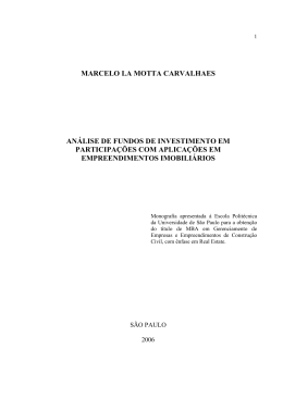 An&aacute;lise de Fundos de Investimento em Participa&ccedil;&otilde;es com