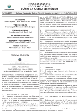 22 - Tribunal de Justi&ccedil;a de Rond&ocirc;nia