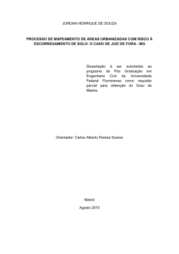 JORDAN HENRIQUE DE SOUZA PROCESSO DE MAPEAMENTO