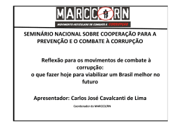 Apresenta&ccedil;&atilde;o MARCCO RN - Tribunal de Contas do Estado da