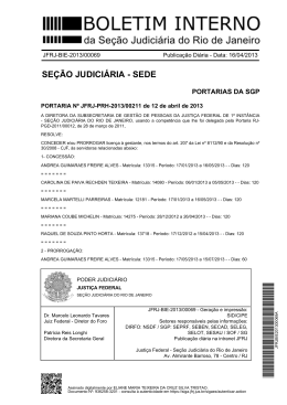 SE&Ccedil;&Atilde;O JUDICI&Aacute;RIA - SEDE