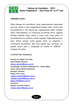 Anos Finais (6&ordm; ao 8&ordm; ano)