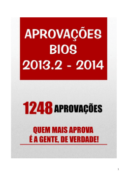 lista dos aprovados
