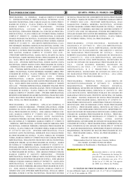 quarta - feira, 12 - março - 2008 do poder judiciário