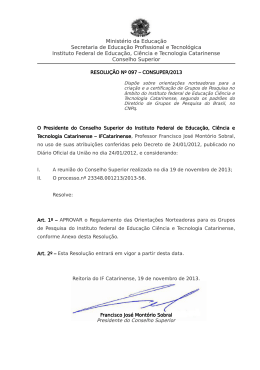 Grupos de pesquisa - Instituto Federal Catarinense