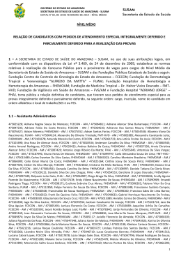 Edital definitivo de deferimento dos pedidos de